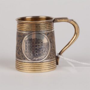 Beaker in the shape of barrel with views of Moscow. — image 2