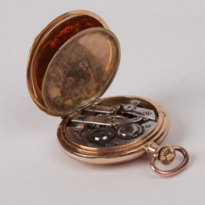 Gold pocket watch "Remontoir cylindre". — image 5