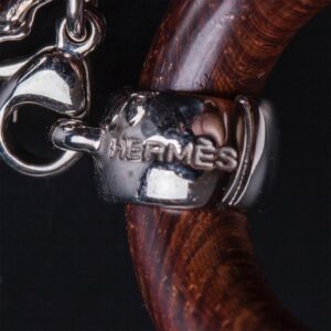 Hermes limited edition wood scarf "Star" ring. 1999 — image 3