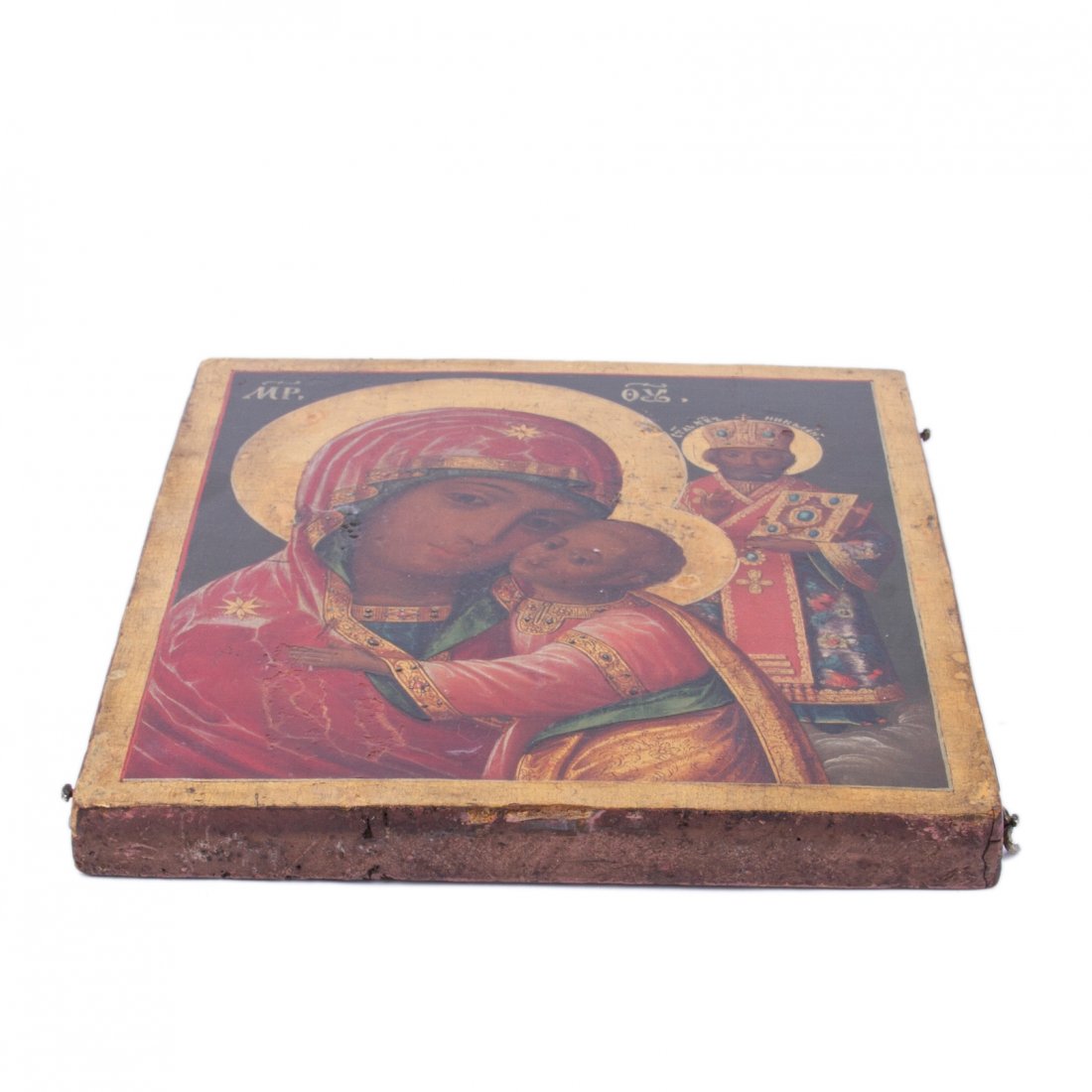 Rare Russian Icon of Mother of God — image 3
