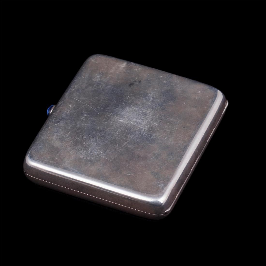 Russian silver and gem-set cigarette case — image 2