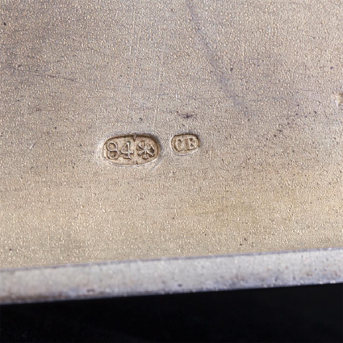 Russian silver and gem-set cigarette case — image 4