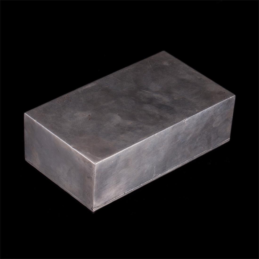Russian silver cigar humidor granted by Jacob Natanson — image 5
