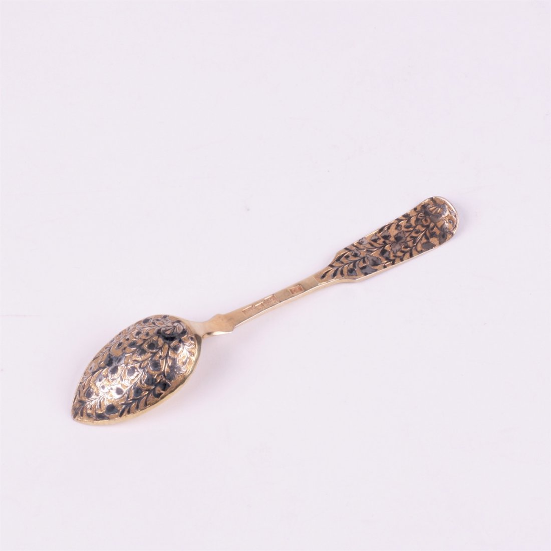 Silver spoon. Workshop of S.Sazikov (?). Moscow,1840y. — image 1