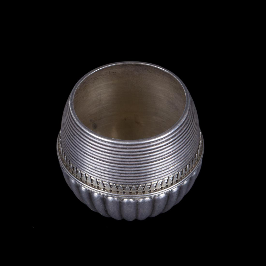Unusual Faberge silver-gilt beaker - tumbler. — image 2