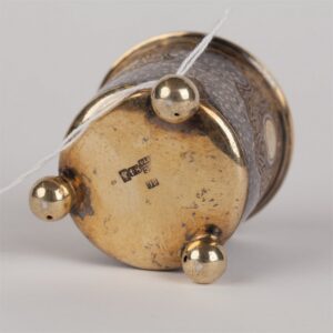 Beaker on Silver ball feet. Moscow, 1874. — image 4