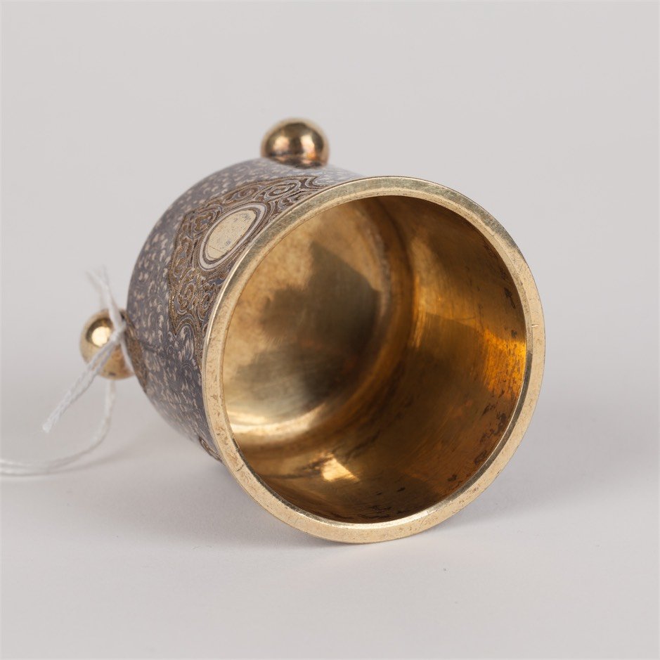 Beaker on Silver ball feet. Moscow, 1874. — image 5
