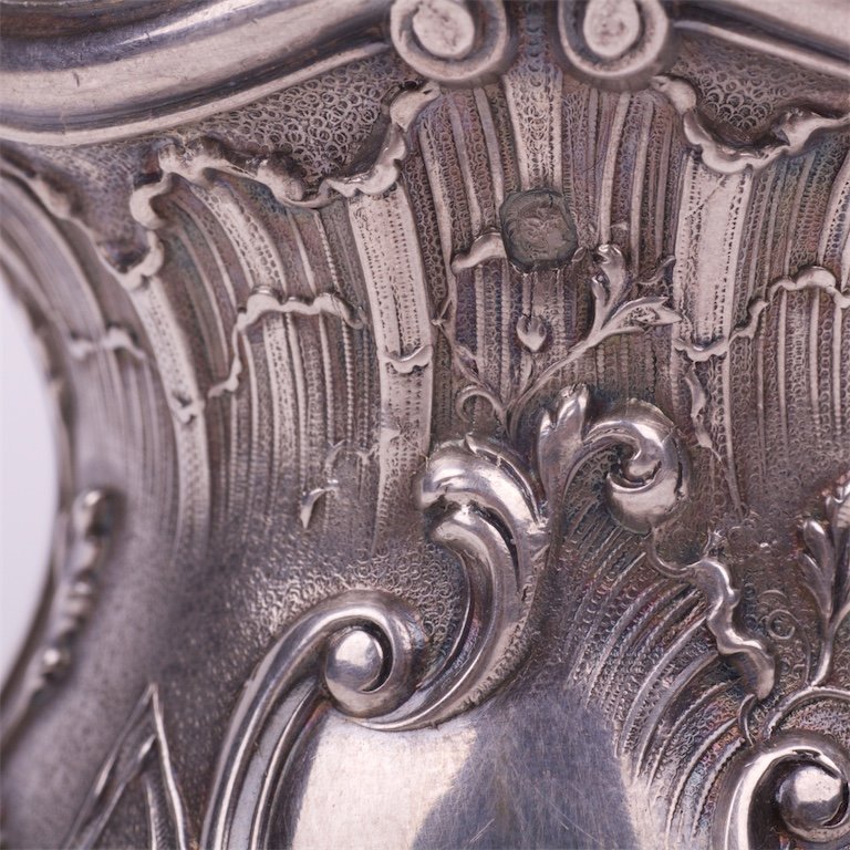 French silver pepper cellar with spoon. — image 6