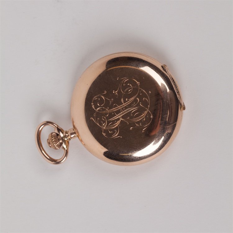Gold pocket watch in box. — image 5