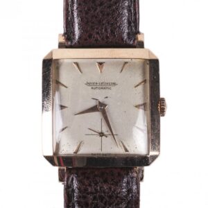 Jaeger Le Coultre rectangular gold automatic wristwatch — image 1
