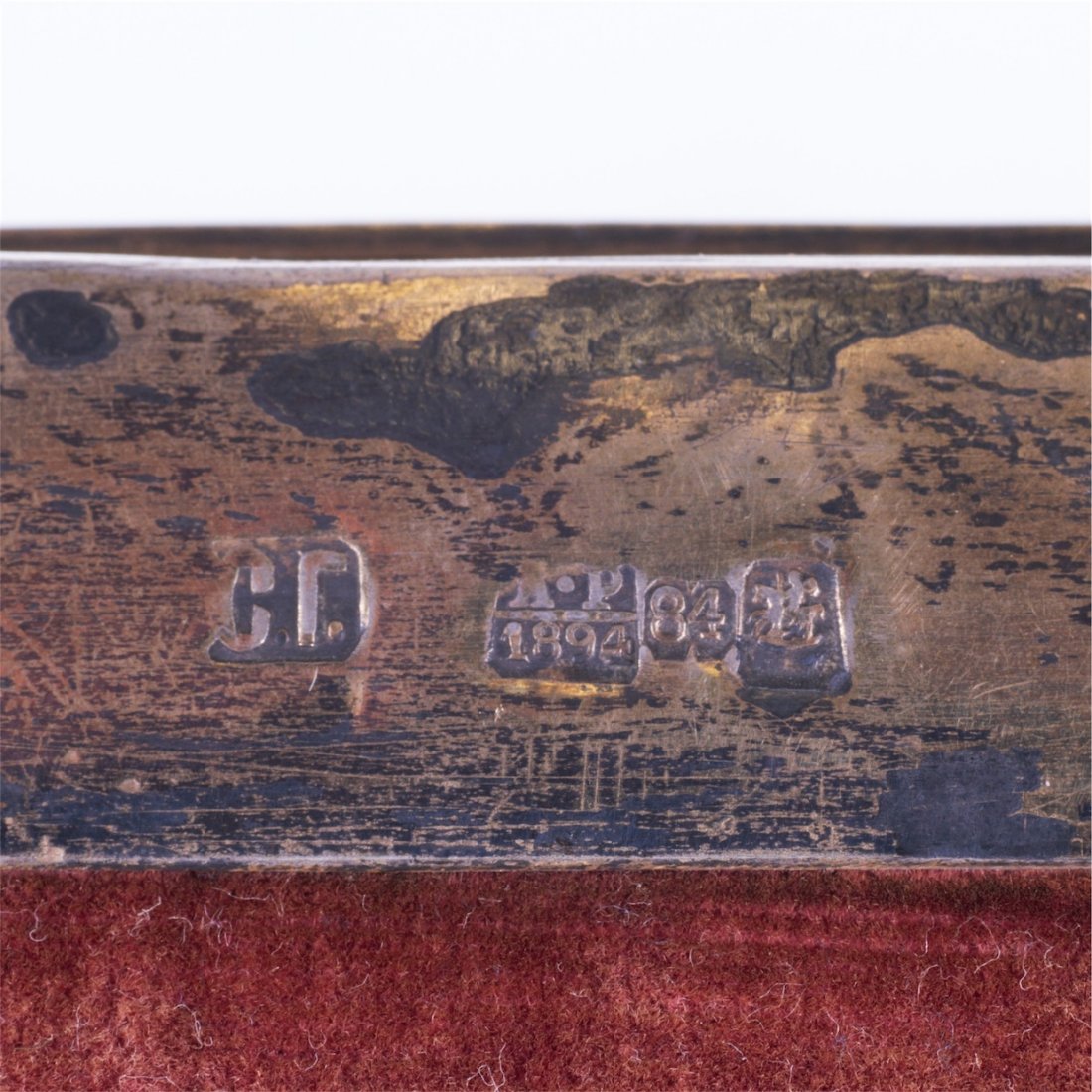Russian Icon of Christ Pantocrator in enameled silver — image 6