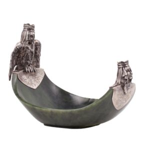 Silver and nephrite kovsh by M.Sokolovskiy — image 1