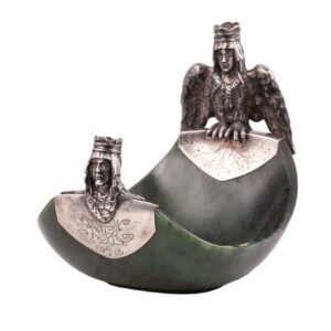Silver and nephrite kovsh by M.Sokolovskiy — image 2