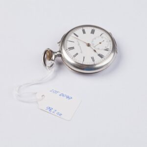 Silver pocket watch. — image 2