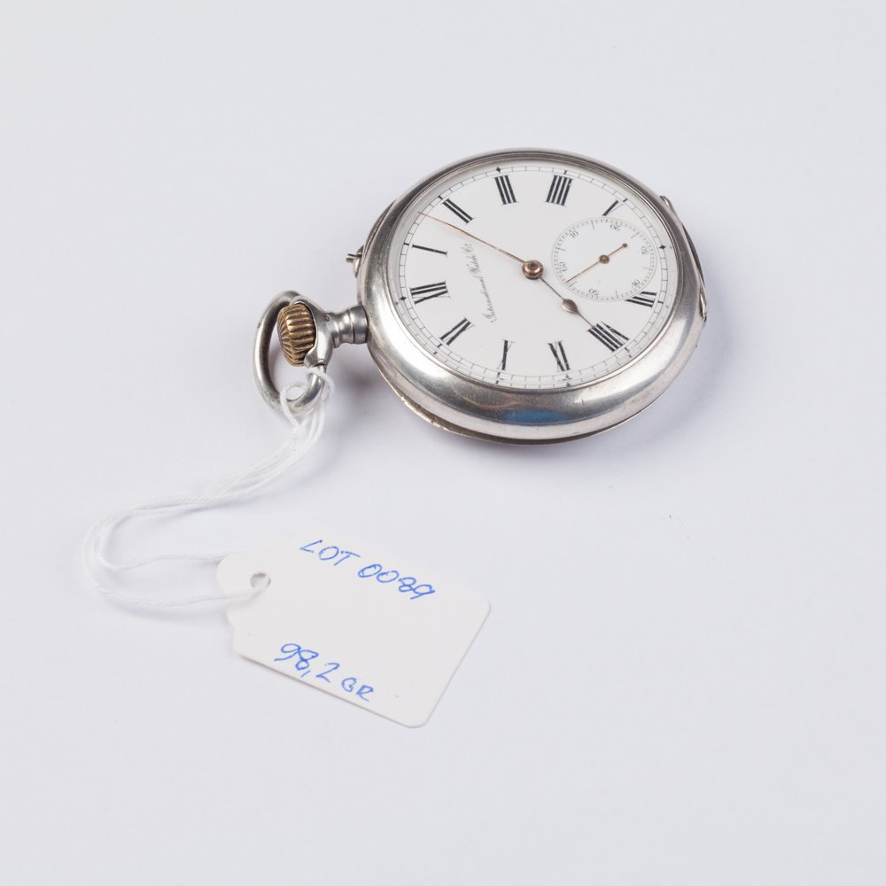 Silver pocket watch. — image 2