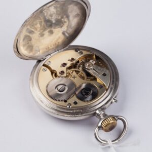 Silver pocket watch. — image 6
