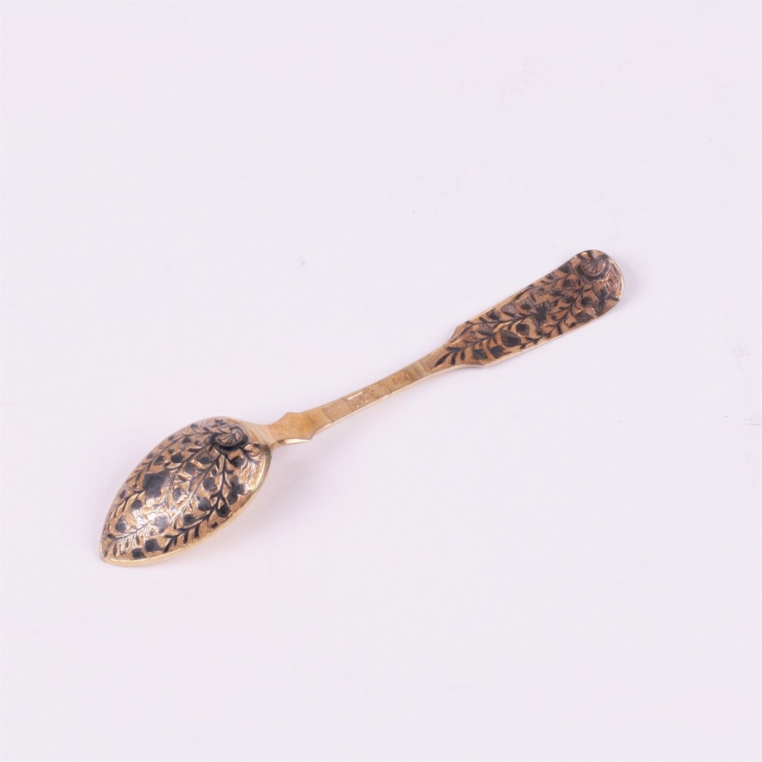 Silver spoon. Workshop of S.Sazikov (?). Moscow,1840y. — image 1