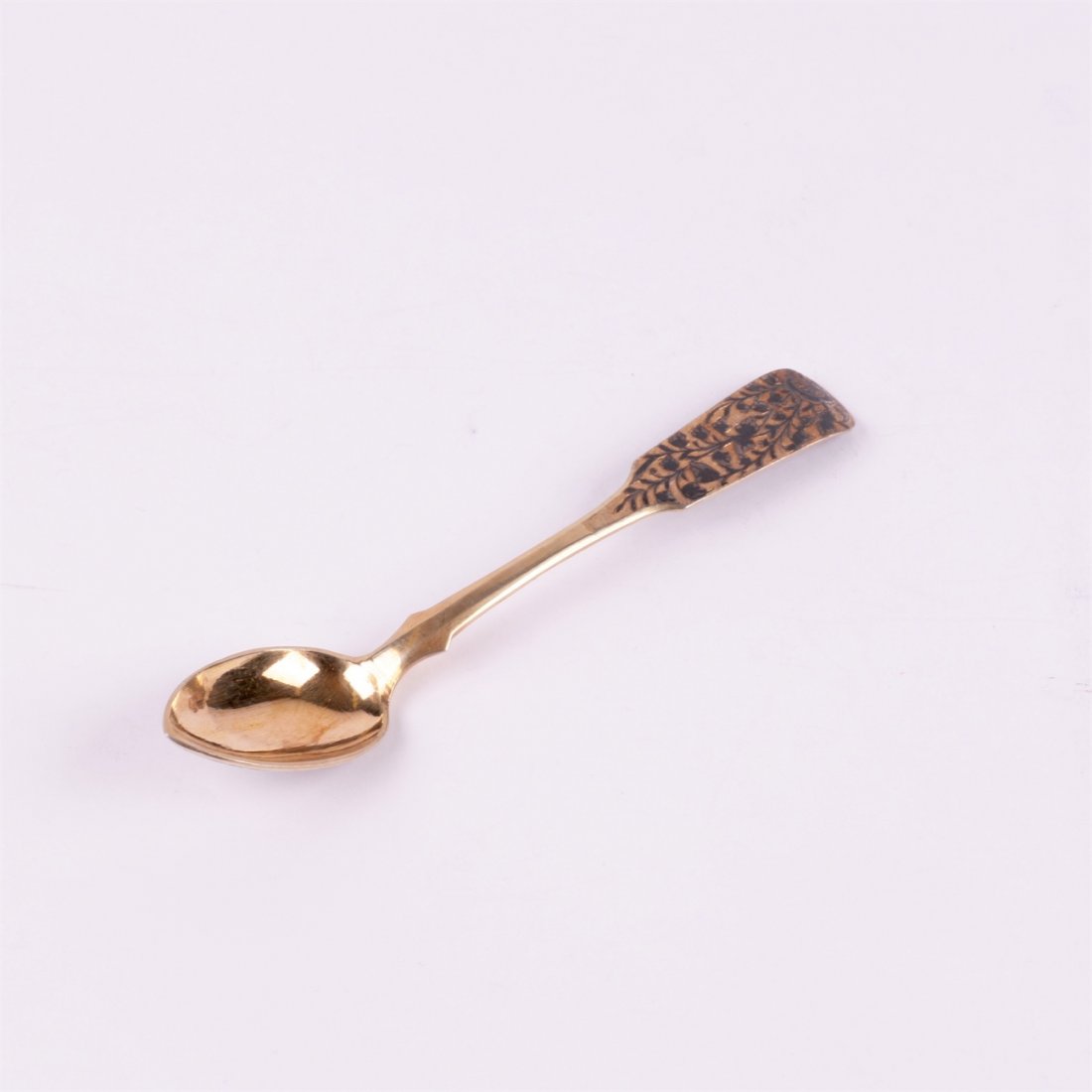 Silver spoon. Workshop of S.Sazikov (?). Moscow,1840y. — image 2