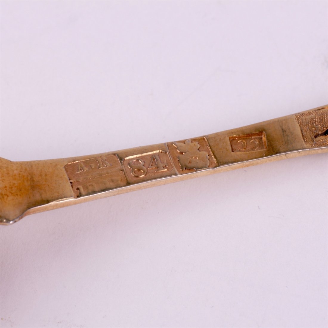 Silver spoon. Workshop of S.Sazikov (?). Moscow,1840y. — image 3