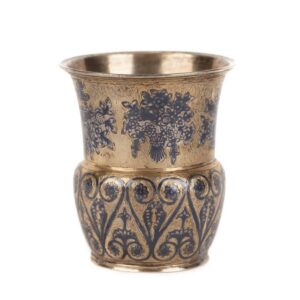 Beaker with floral decor. Moscow, 1834. — image 1