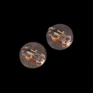 Hermes "Caleche" earclips, marked — image 3