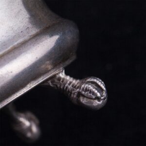 Russian salt cellar on feet. Faberge workshop. — image 5