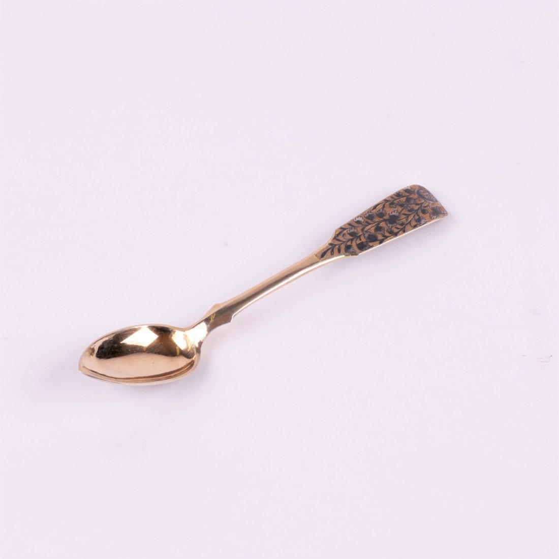 Silver spoon. Workshop of S.Sazikov (?). Moscow,1840y. — image 2