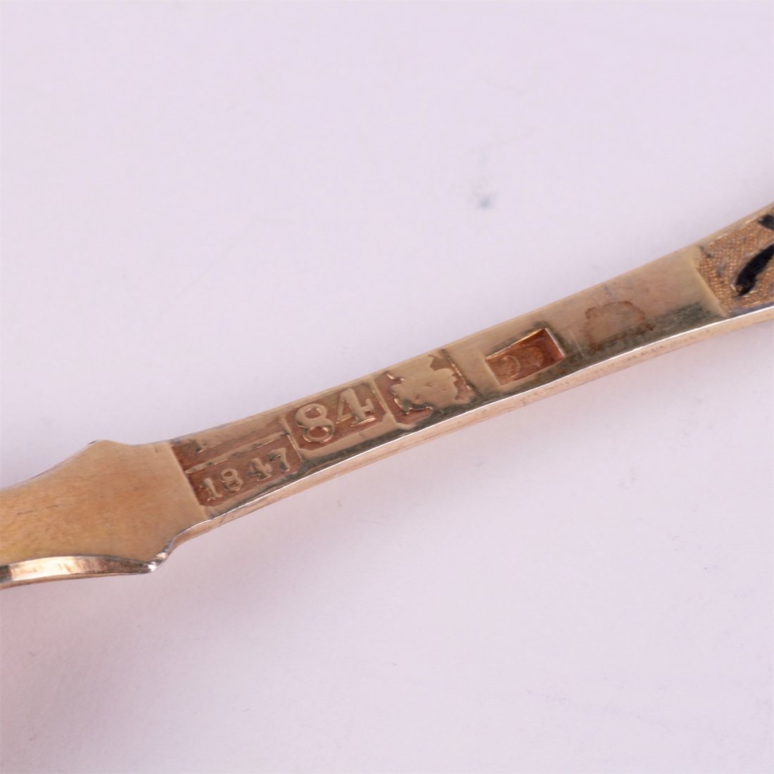 Silver spoon. Workshop of S.Sazikov (?). Moscow,1840y. — image 3