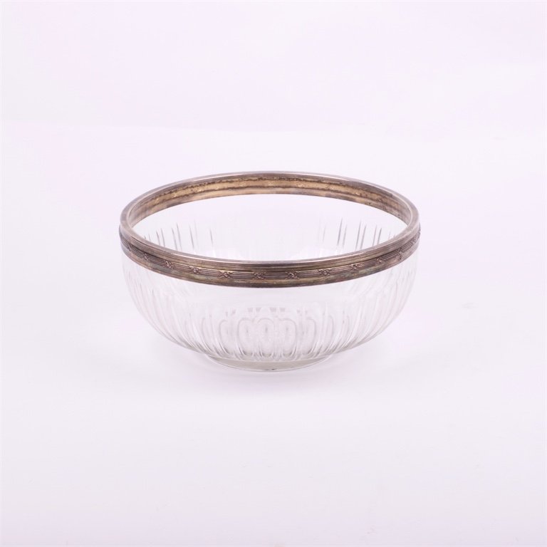 Vase. Silver, glass. French. — image 1