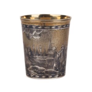 Beaker with panoramic view of Moscow Kremlin. — image 1