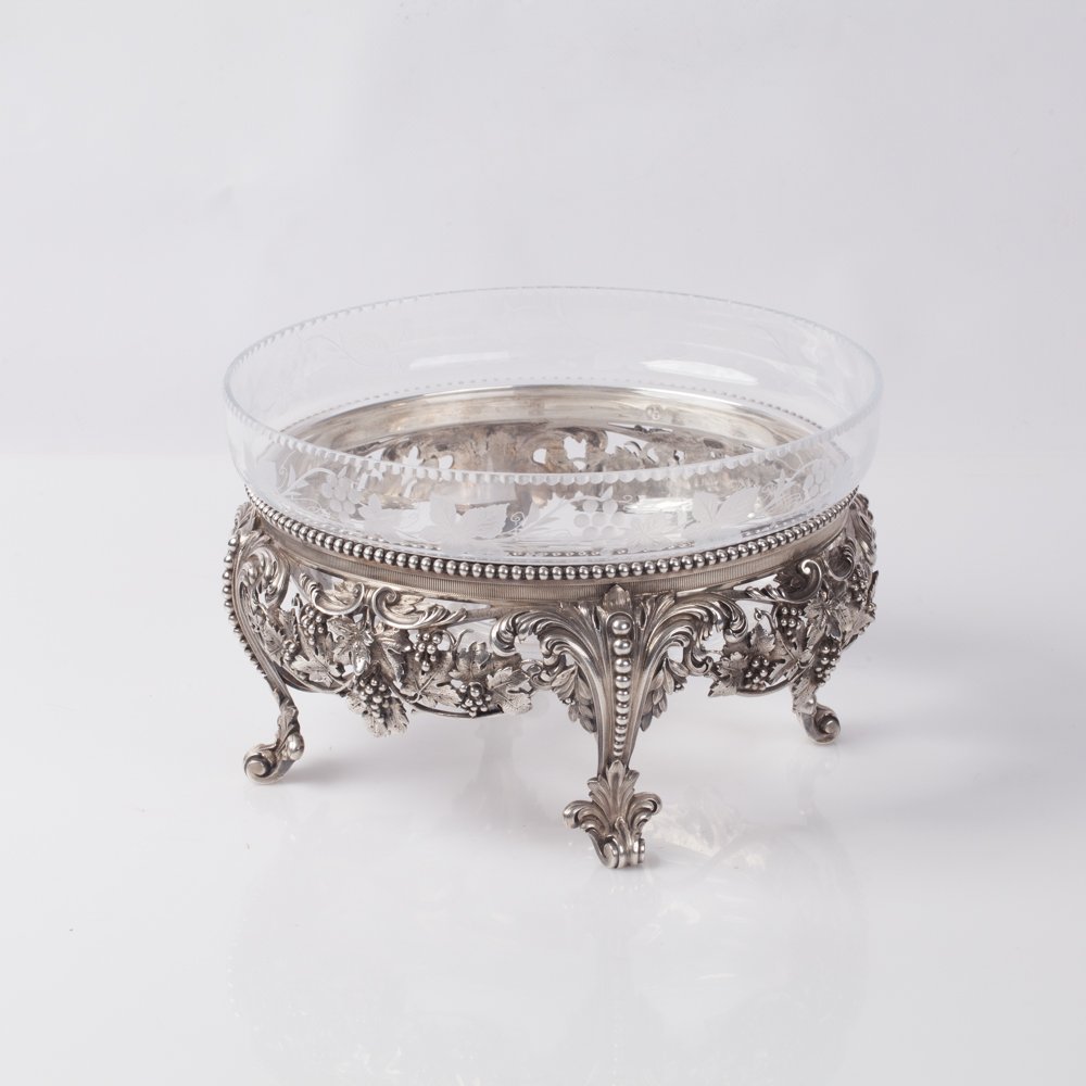 Fruit bowl. Silver. — image 2