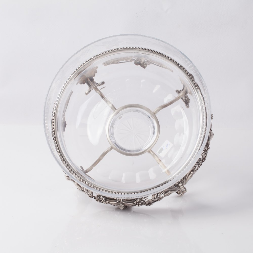 Fruit bowl. Silver. — image 3
