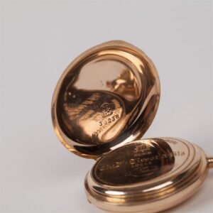 Gold pocket watch "Tissot and fils" with diamonds and — image 5