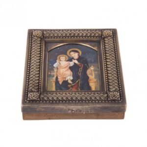 Rare Art nouveau style Russian icon of Mother of God — image 2