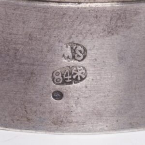 Russian silver beaker with a coin incrust — image 6