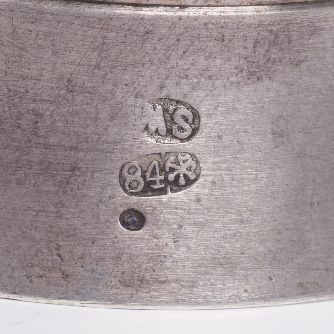 Russian silver beaker with a coin incrust — image 6