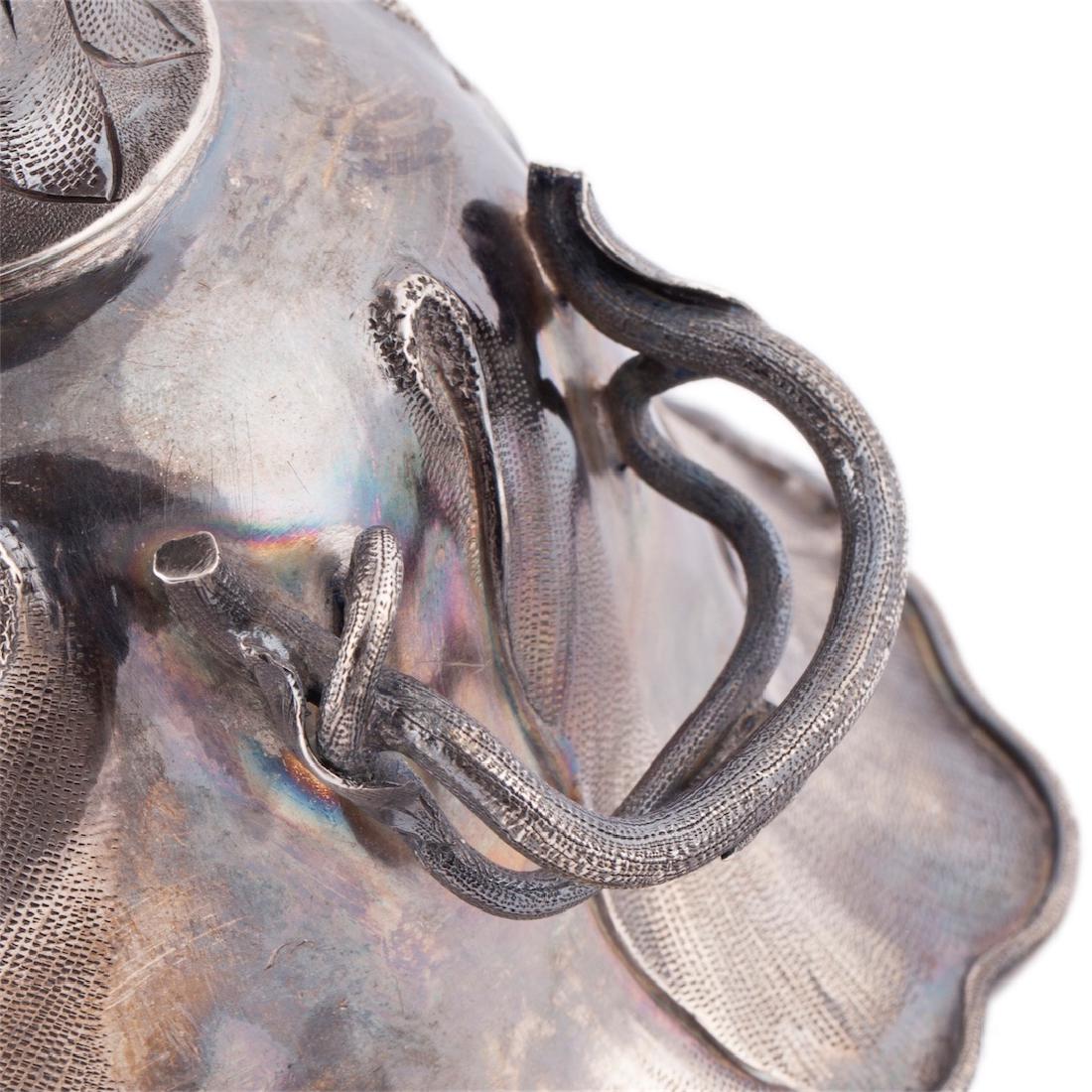 Russian silver-gilt vase with engravings — image 4