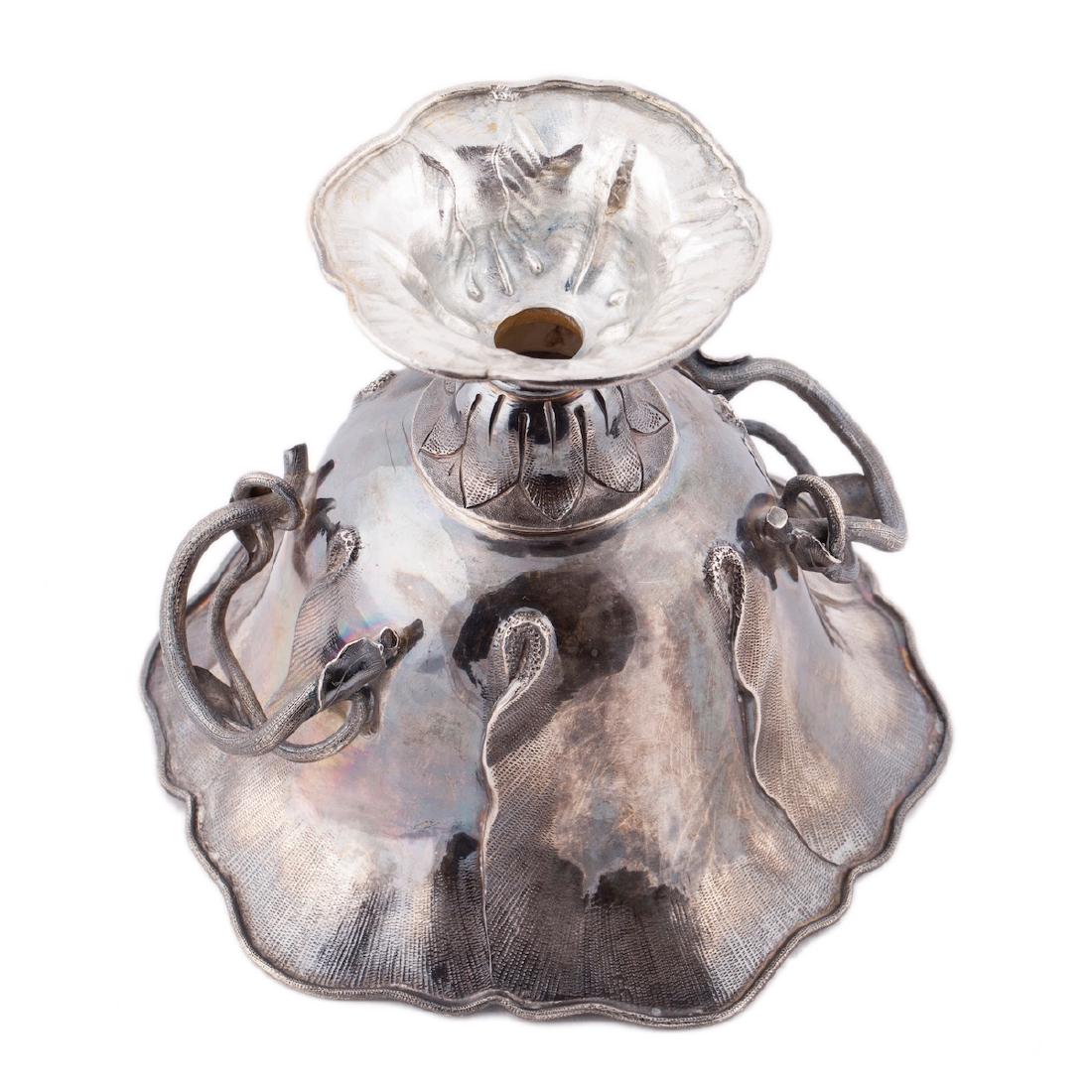 Russian silver-gilt vase with engravings — image 5