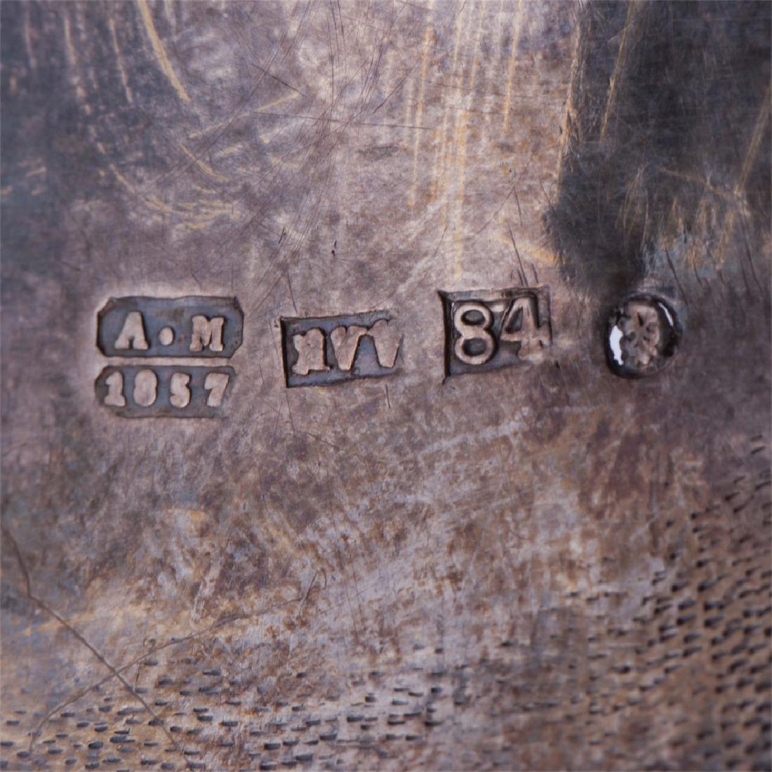 Russian silver-gilt vase with engravings — image 6