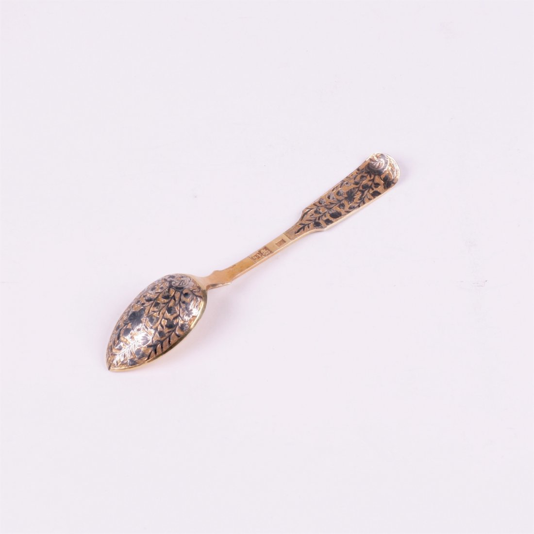 Silver spoon. Workshop of S.Sazikov (?). Moscow,1840y. — image 1