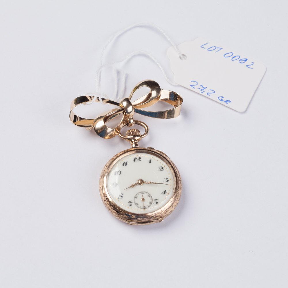 Gold pocket watch. — image 1