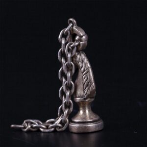 Rare Hermes silver keychain in the shape of chess — image 3
