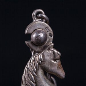 Rare Hermes silver keychain in the shape of chess — image 4