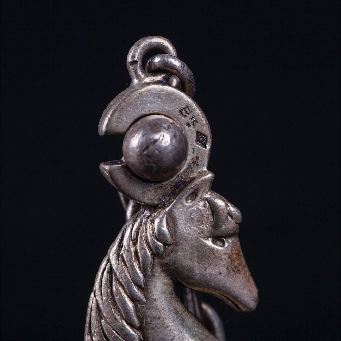 Rare Hermes silver keychain in the shape of chess — image 4