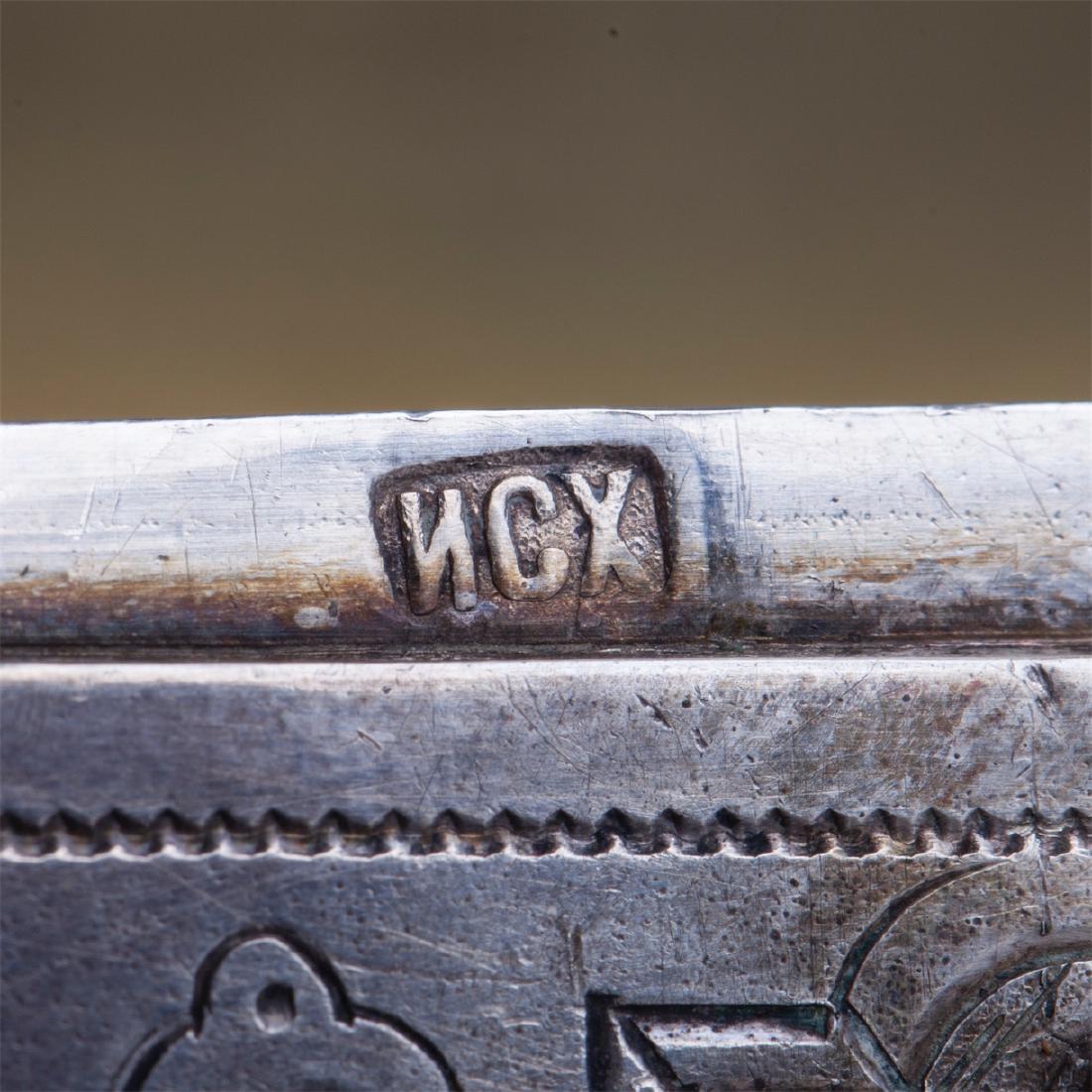 Russian engraved silver casket — image 5