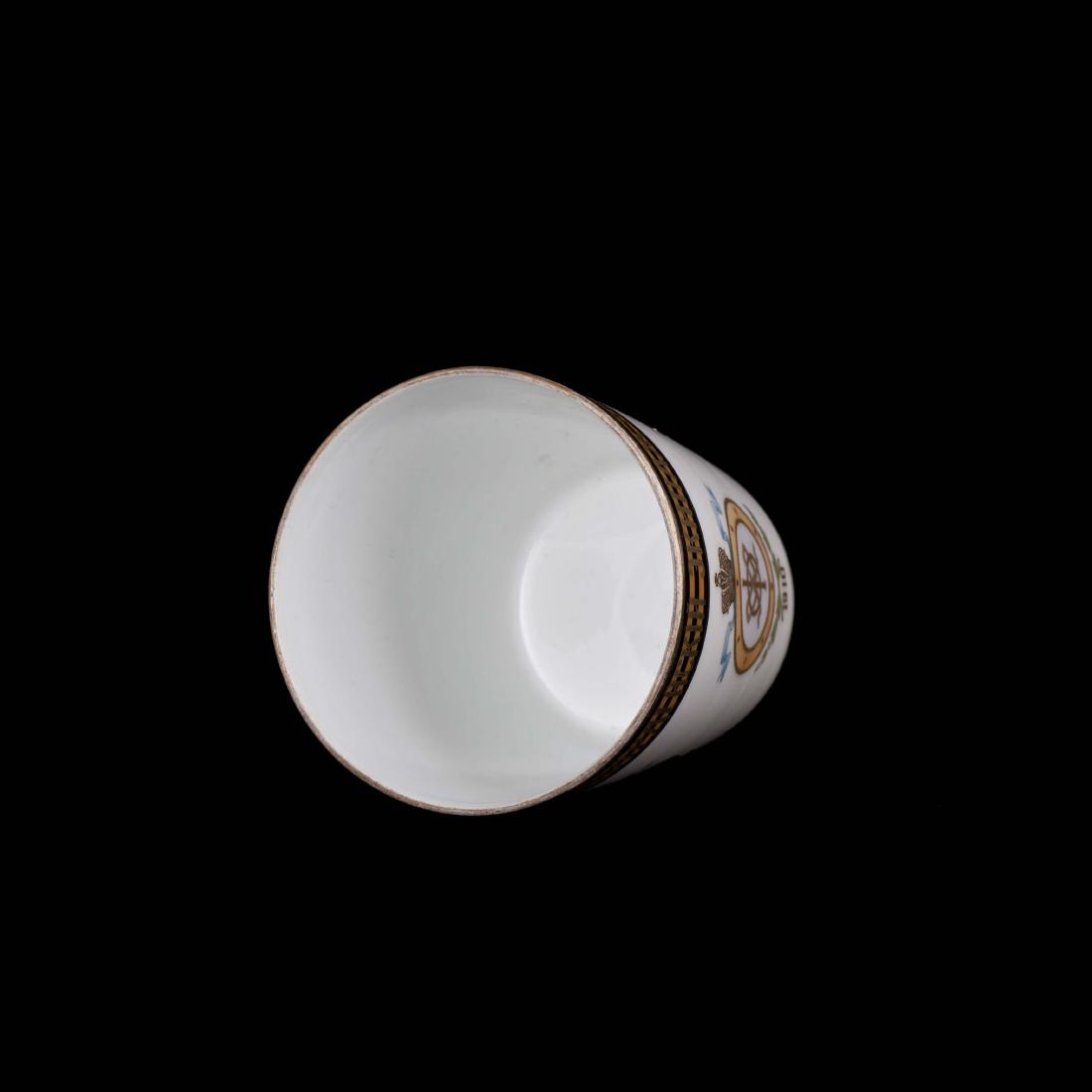 Russian porcelain and painting goblet. Kuznetsov — image 5