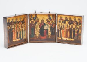 Russian tryptich “Deesis”, Yaroslavl, 1861. — image 1
