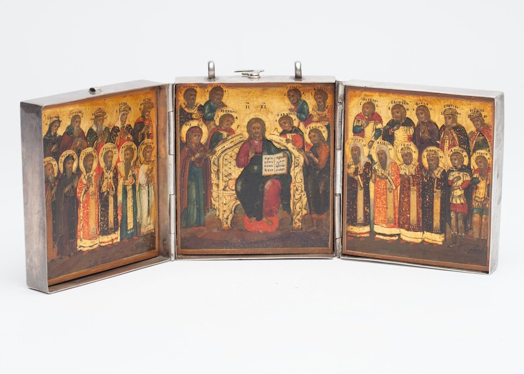 Russian tryptich “Deesis”, Yaroslavl, 1861. — image 1