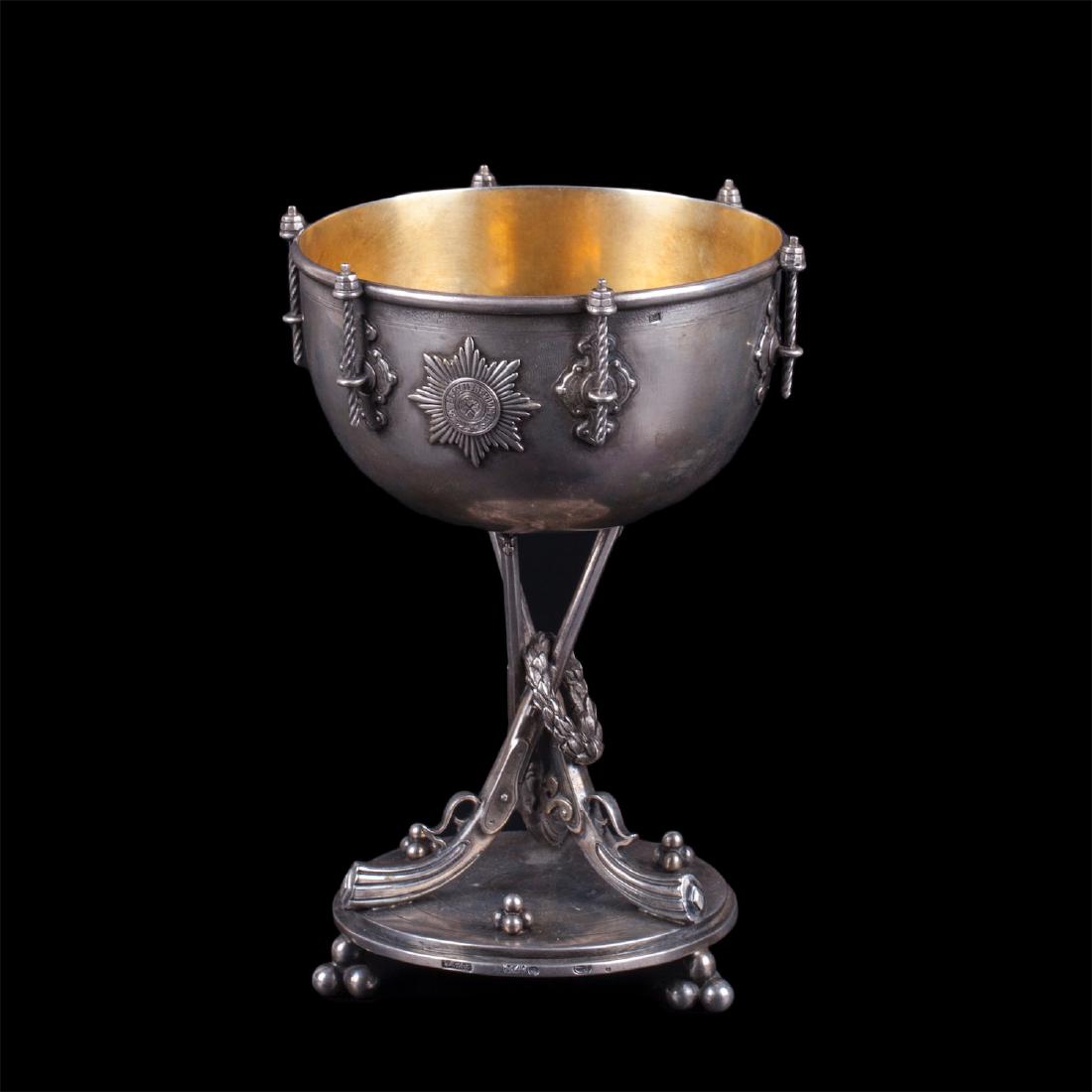 Silver goblet shooting prize — image 1
