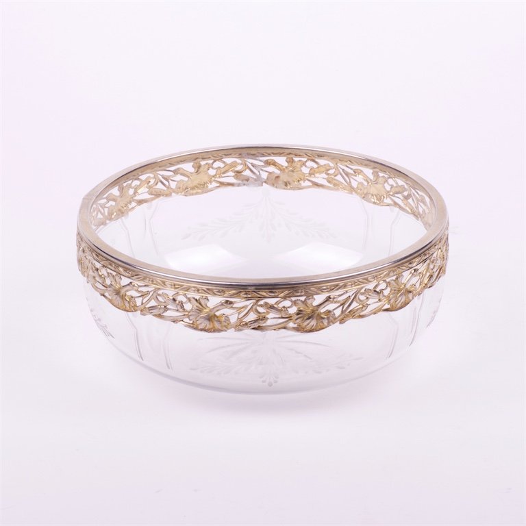 Vase. Silver, glass. French. — image 1